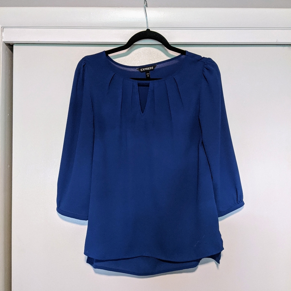 4/$16 ❇️ Express Blue Dress Top